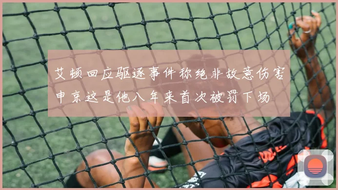 艾顿回应驱逐事件称绝非故意伤害申京这是他八年来首次被罚下场
